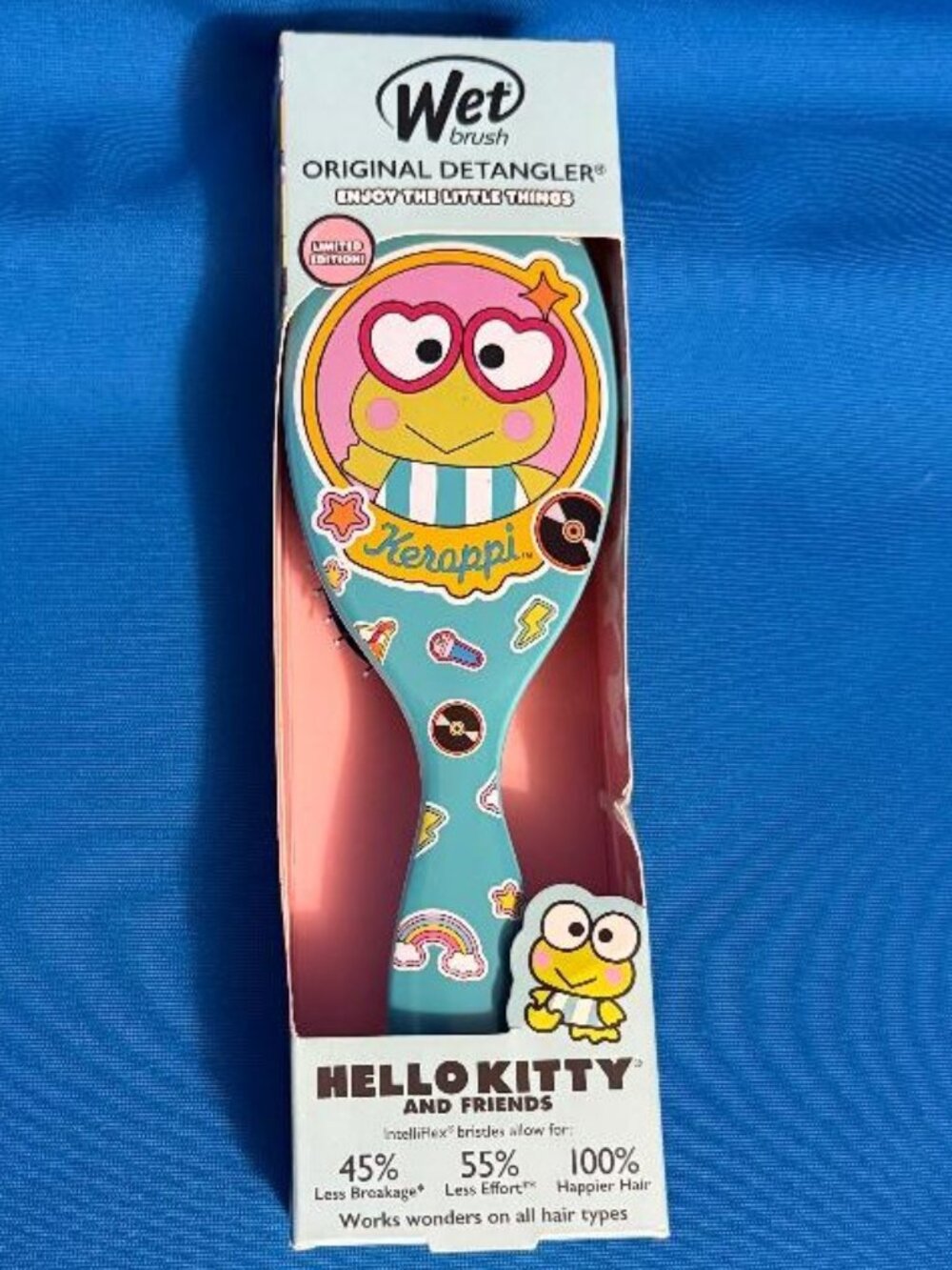NEW & LIMITED EDITION KEROPPI HELLO KITTY ~ WET BRUSH ORIGINAL DETANGLER BRUSH